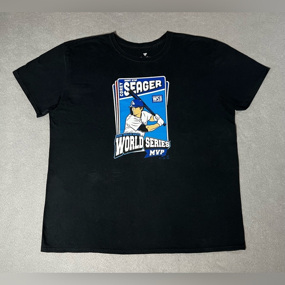 Corey Seager 2020 World Series MVP Dodgers T-Shirt 2XL Black MLB Fanatics